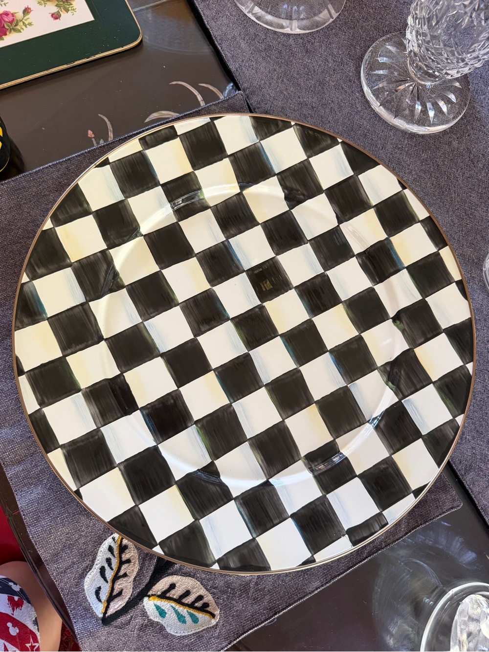Large Mackenzie Childs 16” serving platter - Picture 4 of 4